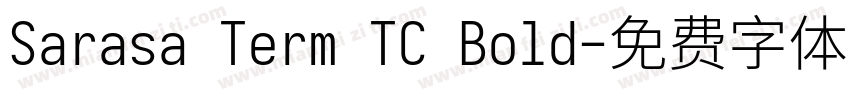 Sarasa Term TC Bold字体转换